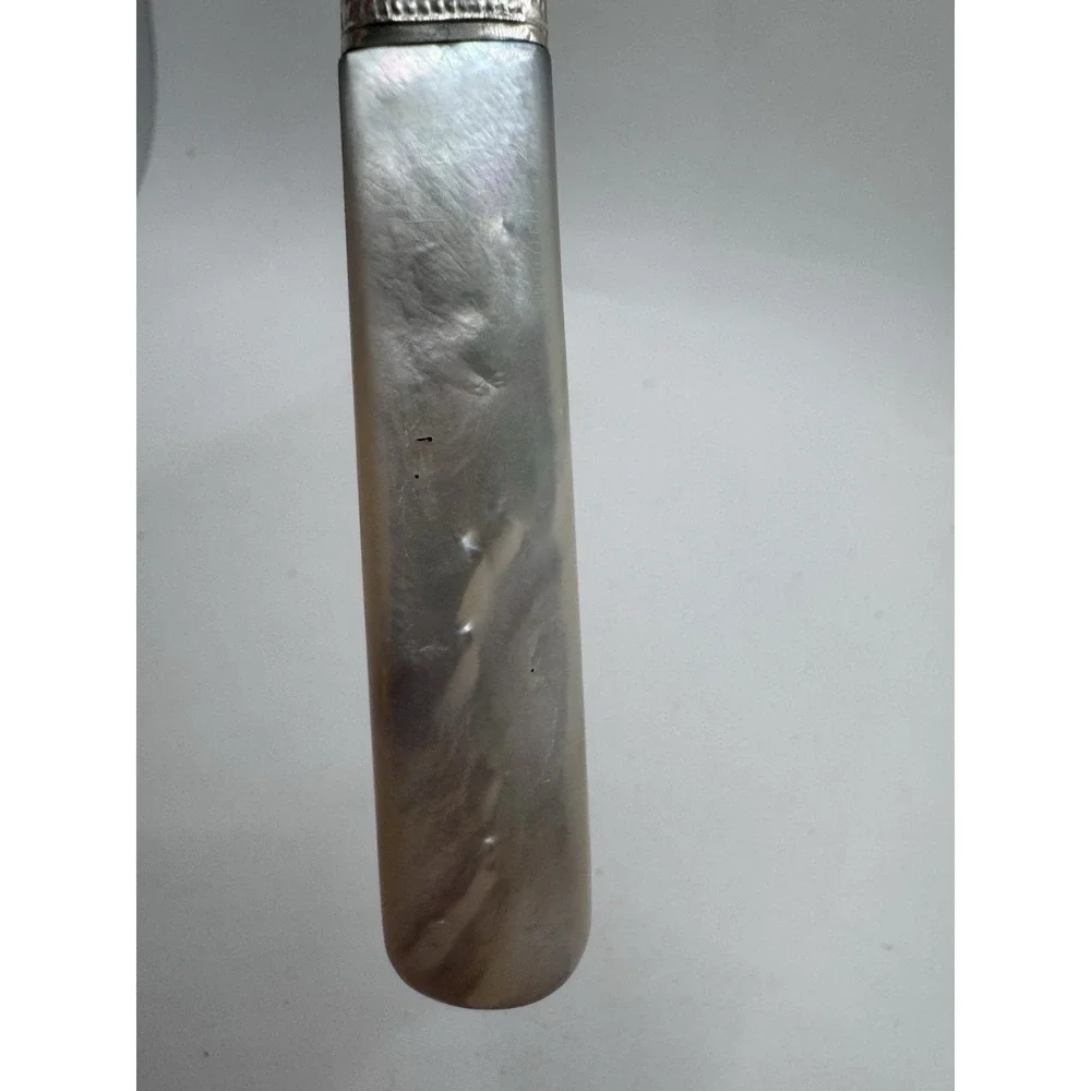 MOTHER OF PEARL STERLING SILVER Dinner Table KNIFE Vtg 9